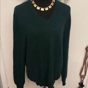 Club Room Deep Green V-Neck Sweater